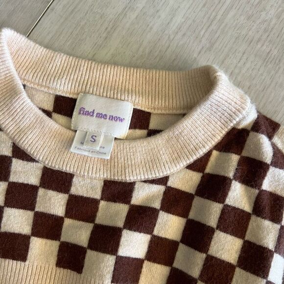 Find Me Now Presley Cutout Sweater Mahogany Size Small - Picture 6 of 9